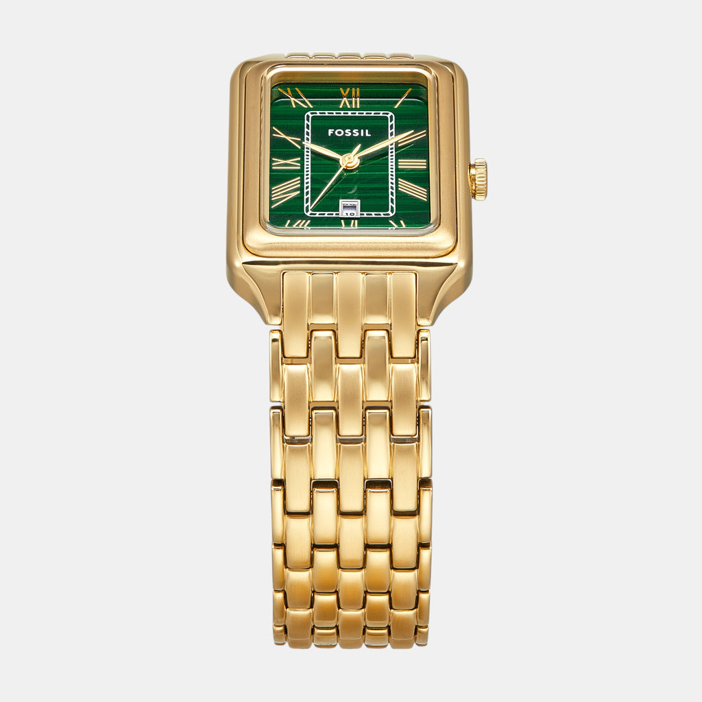 Raquel Women Quartz Green Dial Analog Stainless Steel Watch ES5341