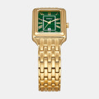 Raquel Women Quartz Green Dial Analog Stainless Steel Watch ES5341