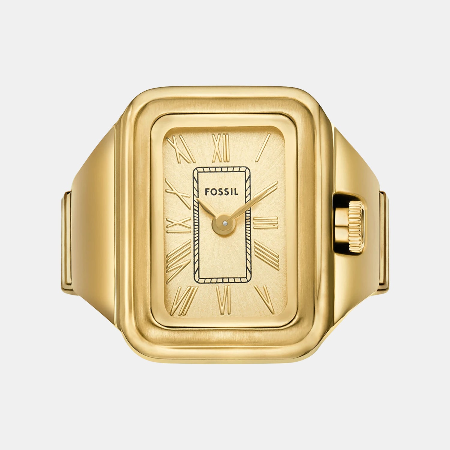 Raquel Watch Ring Women Quartz Gold Dial Analog Stainless Steel Watch ES5343