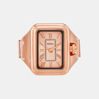 Fossil Rectangular Rose Gold Analog watch