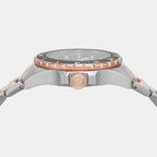 Fossil Blue Dive Women Quartz Grey Dial Analog Stainless Steel Watch ES5348