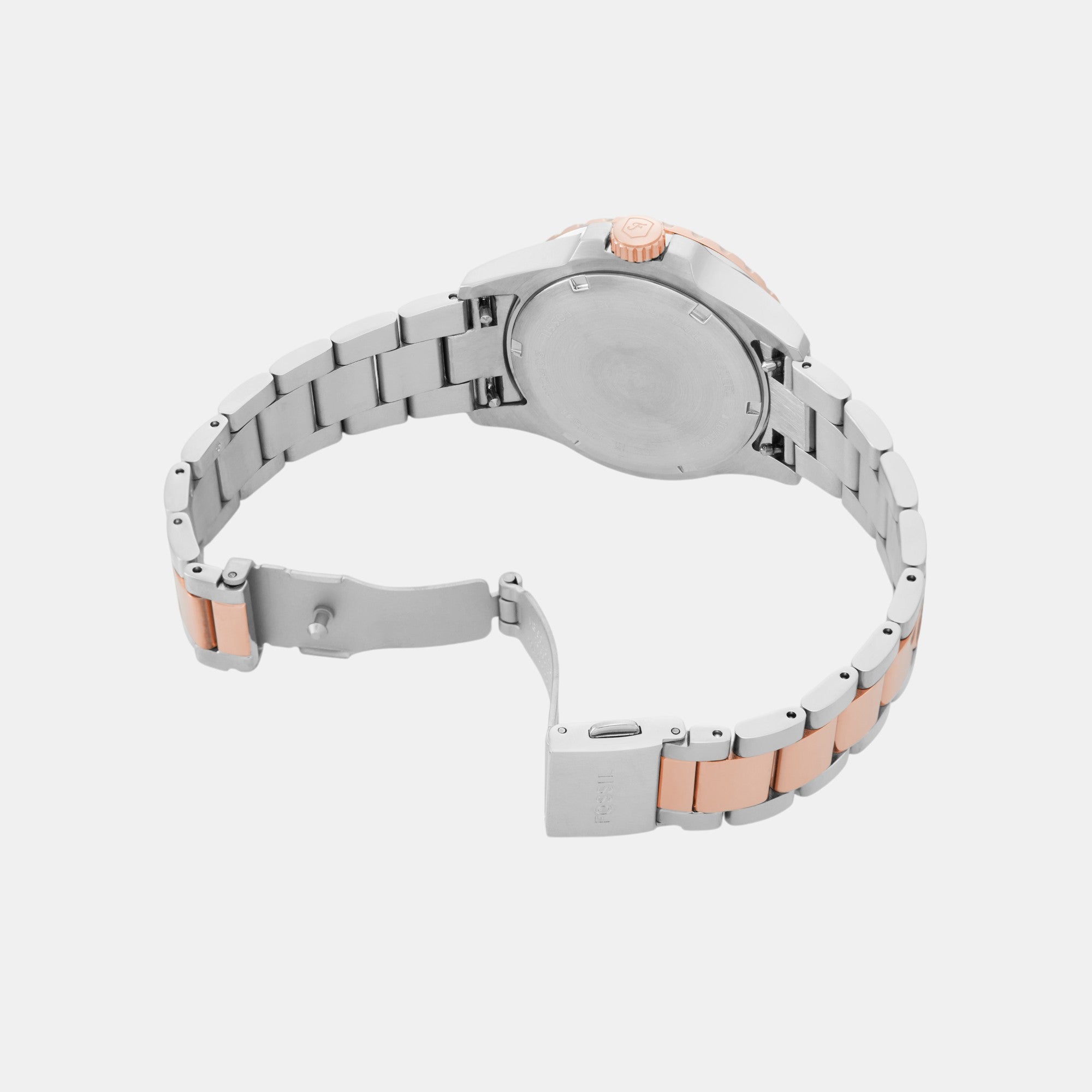 Fossil Blue Dive Women Quartz Grey Dial Analog Stainless Steel Watch ES5348