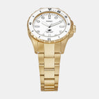 Fossil Blue Dive Women Quartz White Dial Analog Stainless Steel Watch ES5350