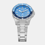 Fossil Blue Dive Women Quartz Blue Dial Analog Stainless Steel Watch ES5353