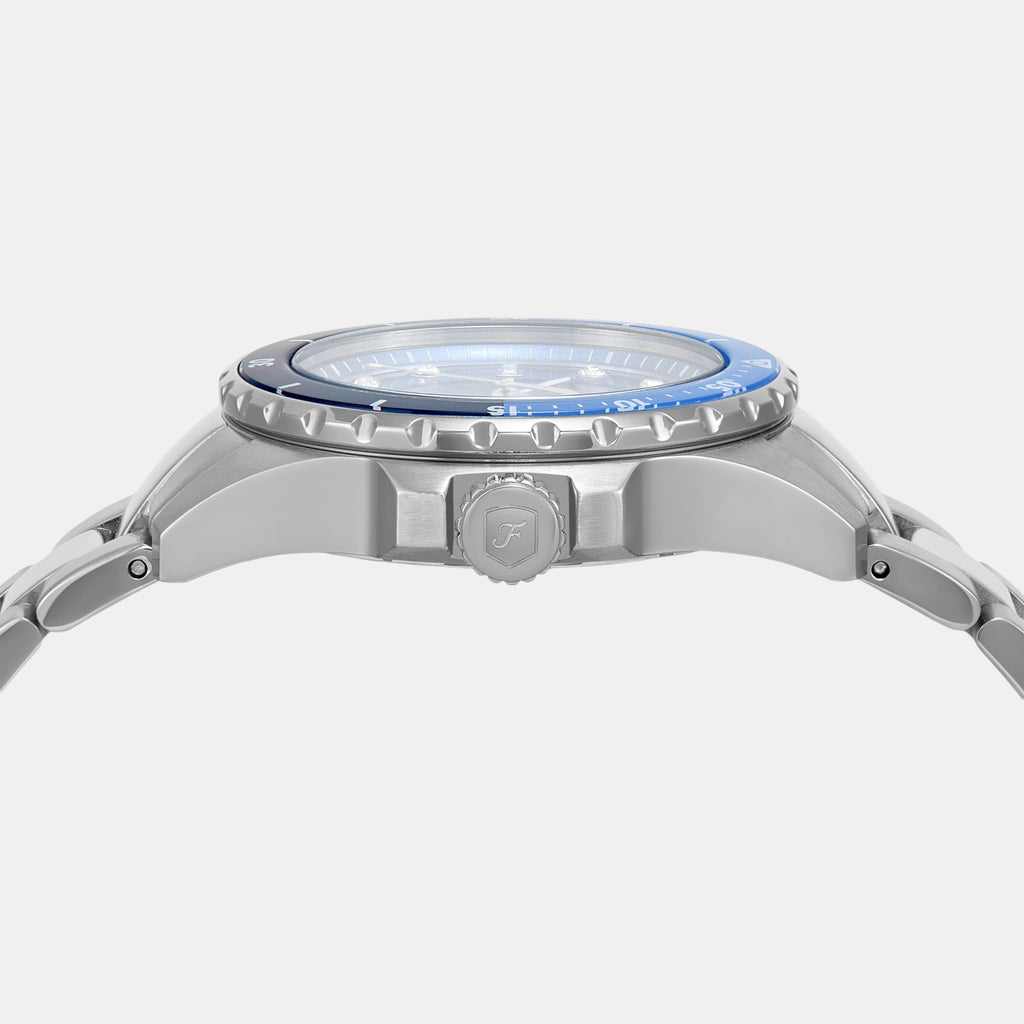 Fossil Blue Dive Women Quartz Blue Dial Analog Stainless Steel Watch ES5353