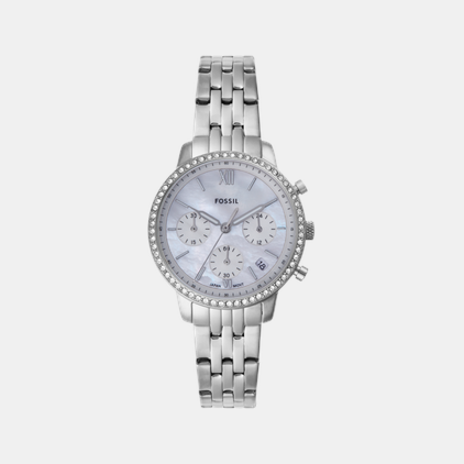 Neutra Women Quartz White Dial Chronograph Stainless Steel Watch ES5357