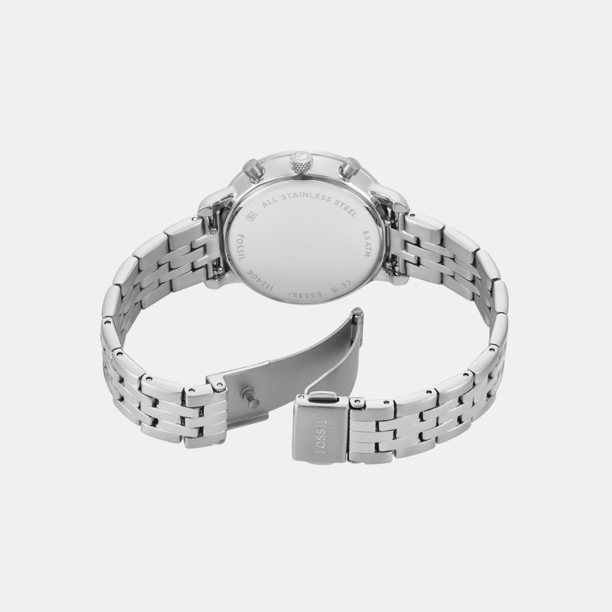 Neutra Women Quartz White Dial Chronograph Stainless Steel Watch ES5357