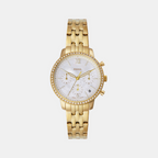 Neutra Women Quartz White Dial Chronograph Stainless Steel Watch ES5358