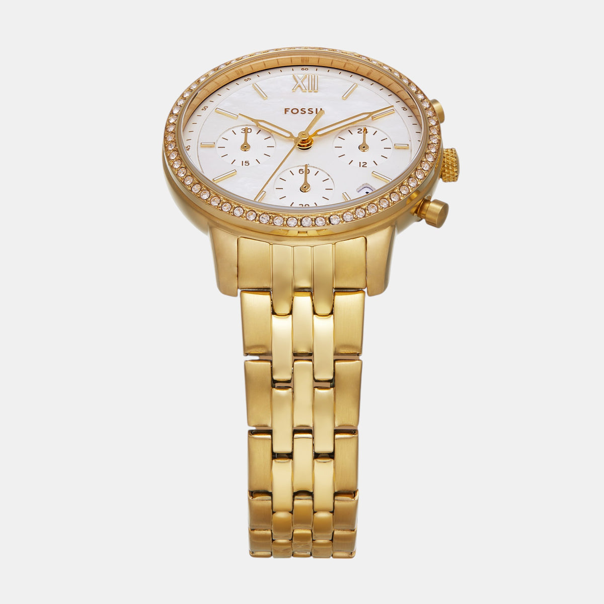 Neutra Women Quartz Mother Of Pearl Dial Chronograph Stainless Steel Watch ES5358