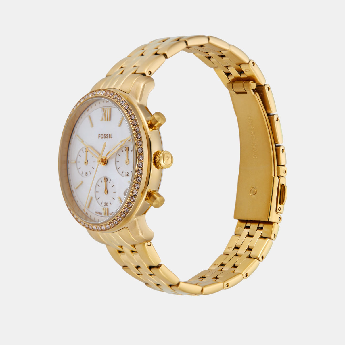 Neutra Women Quartz Mother Of Pearl Dial Chronograph Stainless Steel Watch ES5358