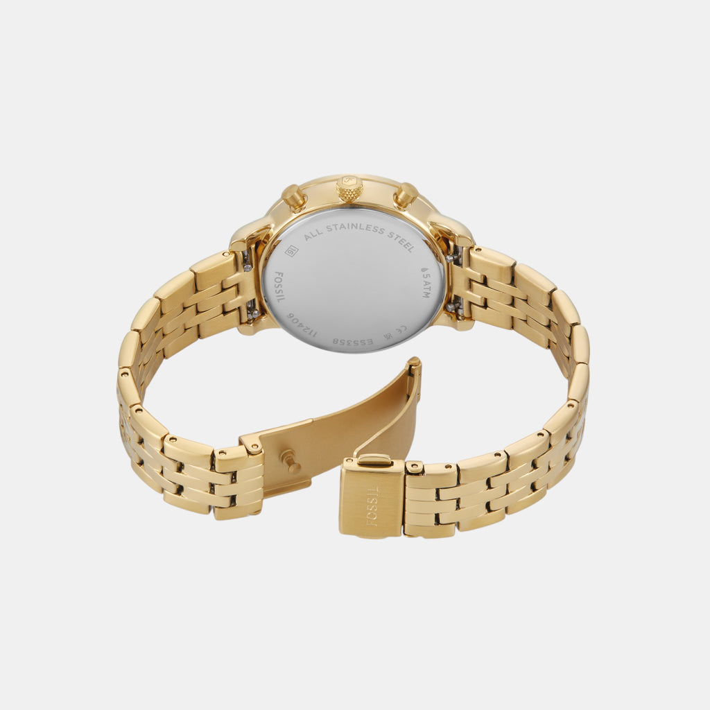 Neutra Women Quartz White Dial Chronograph Stainless Steel Watch ES5358