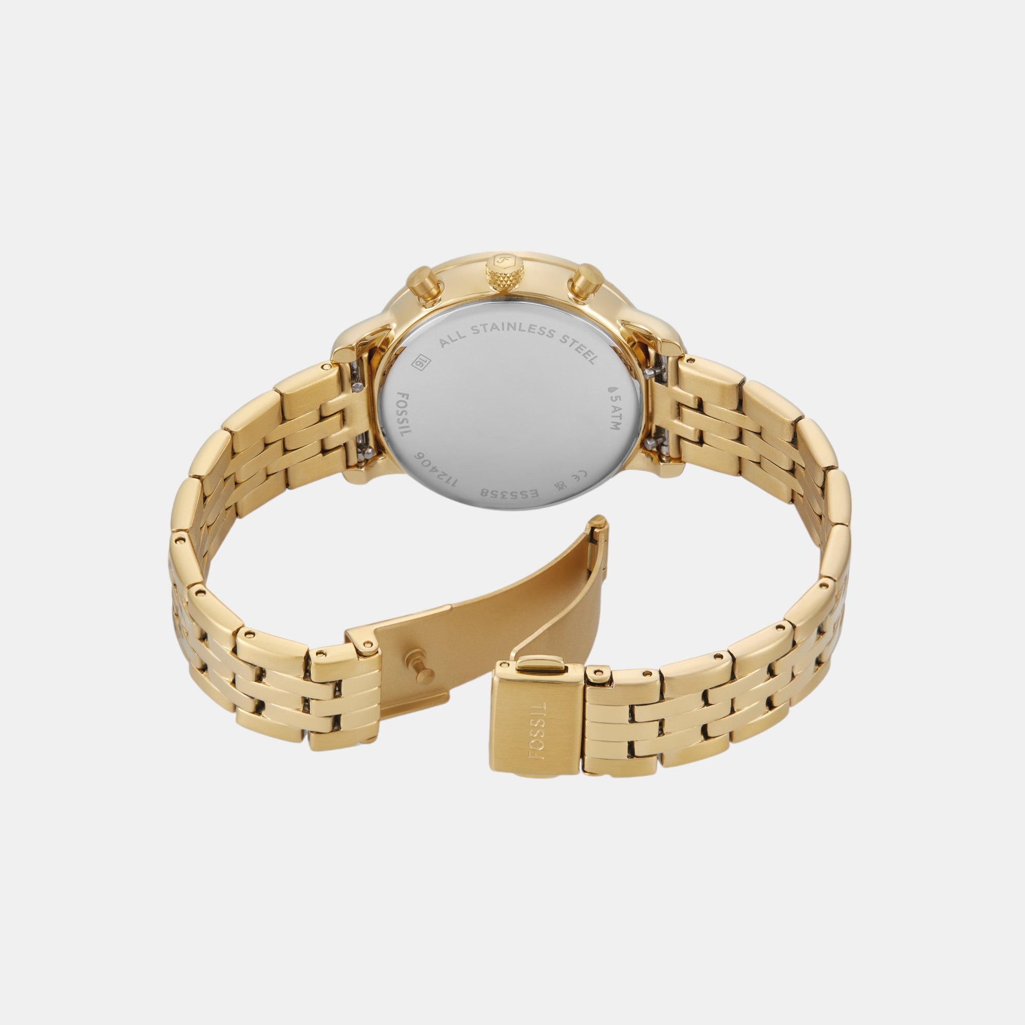 Neutra Women Quartz White Dial Chronograph Stainless Steel Watch ES5358