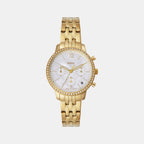 Neutra Women Quartz White Dial Chronograph Stainless Steel Watch ES5358