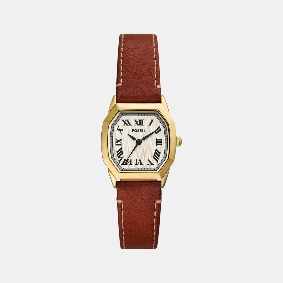 Harlow Women Quartz Cream Dial Analog Leather Watch ES5364