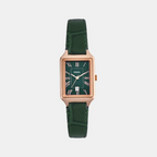 Raquel Women Quartz Green Dial Analog Leather Watch ES5366