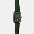 Raquel Women Quartz Green Dial Analog Leather Watch ES5366