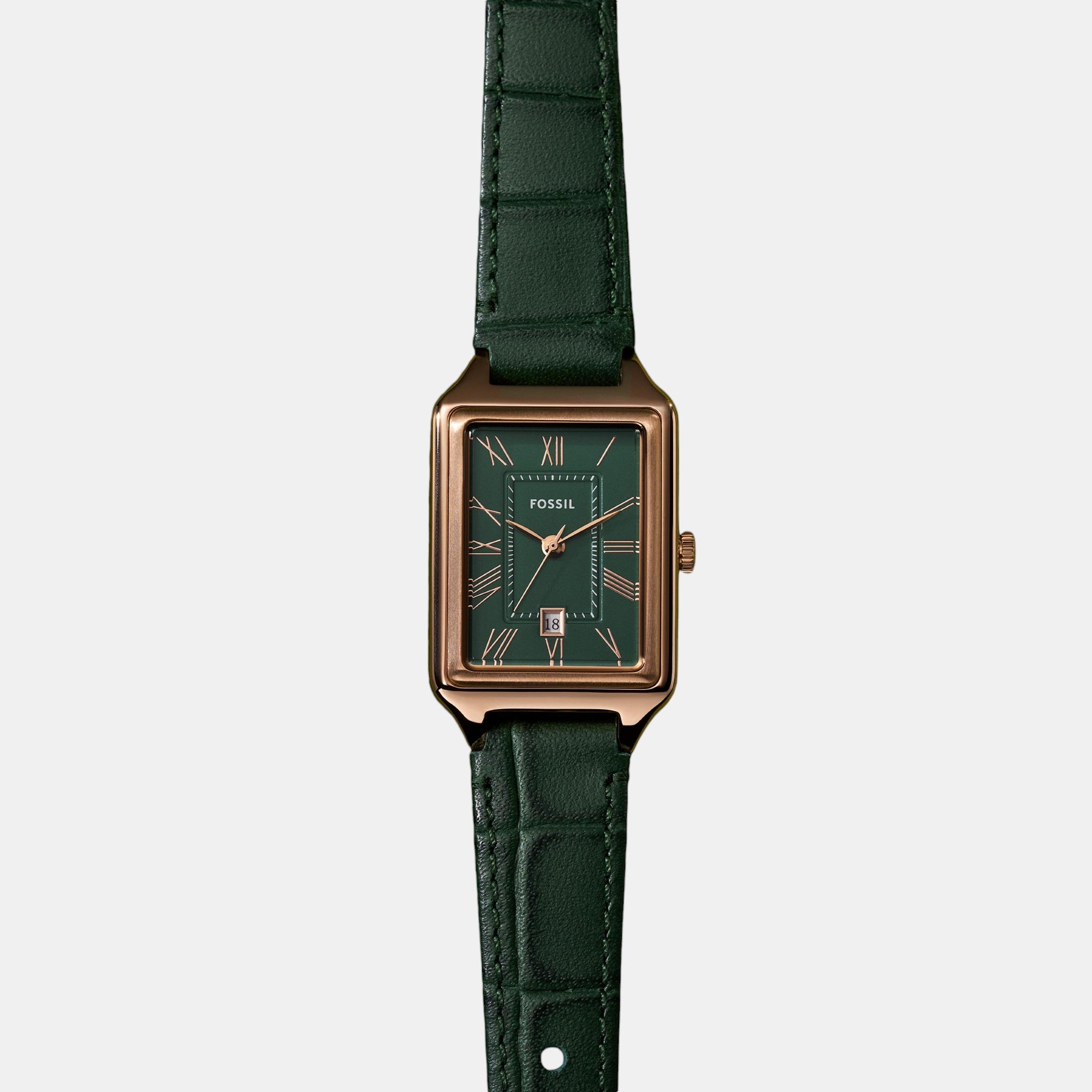 Raquel Women Quartz Green Dial Analog Leather Watch ES5366