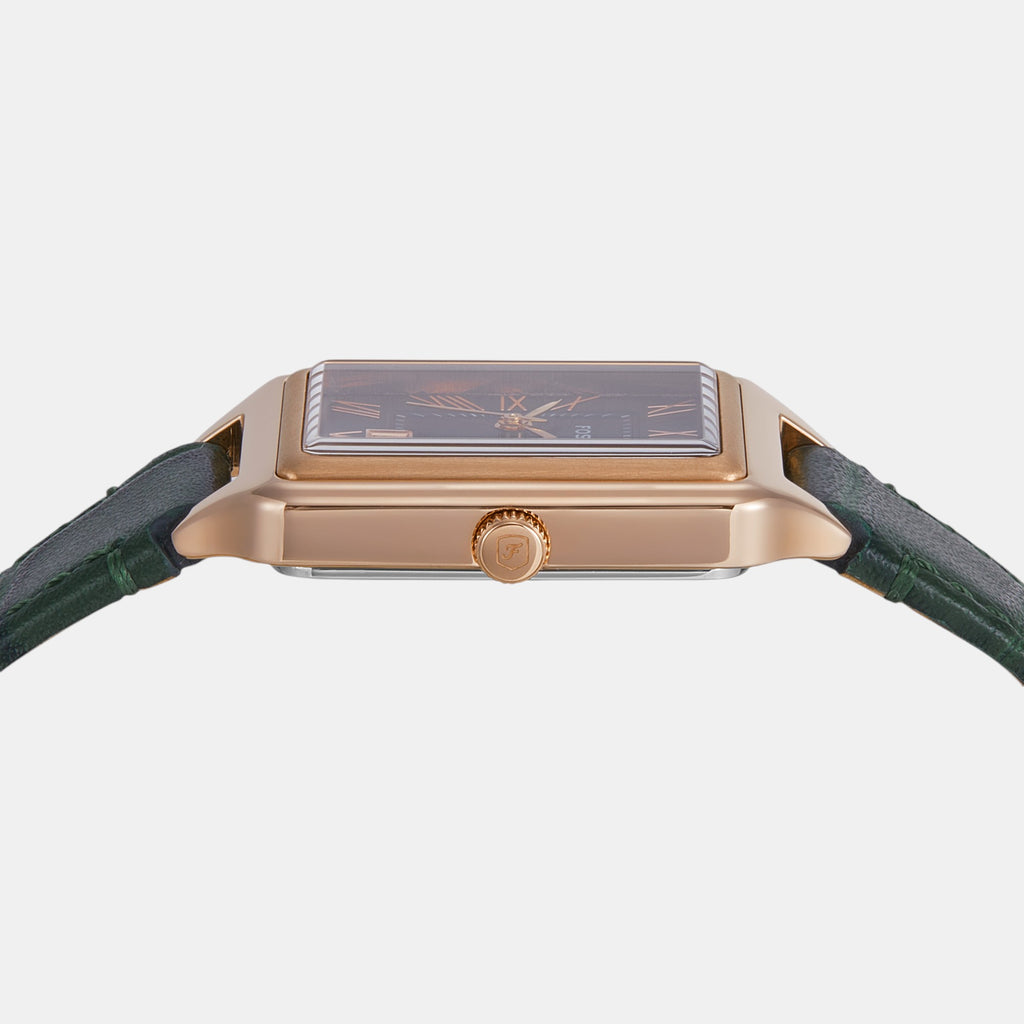 Raquel Women Quartz Green Dial Analog Leather Watch ES5366