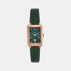 Raquel Women Quartz Green Dial Analog Leather Watch ES5366