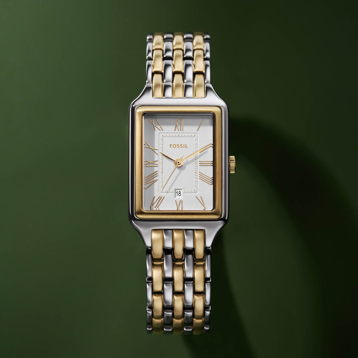 Fossil Rectangle Quartz Analog Women watch
