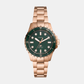 Women Quartz Green Dial Analog Stainless Steel Watch ES5371