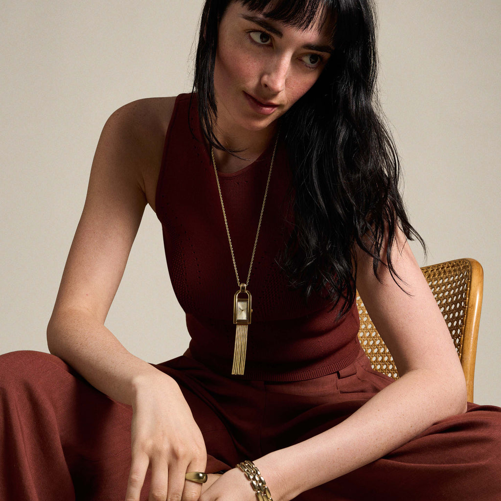 Fossil 22 mm Gold Quartz watch