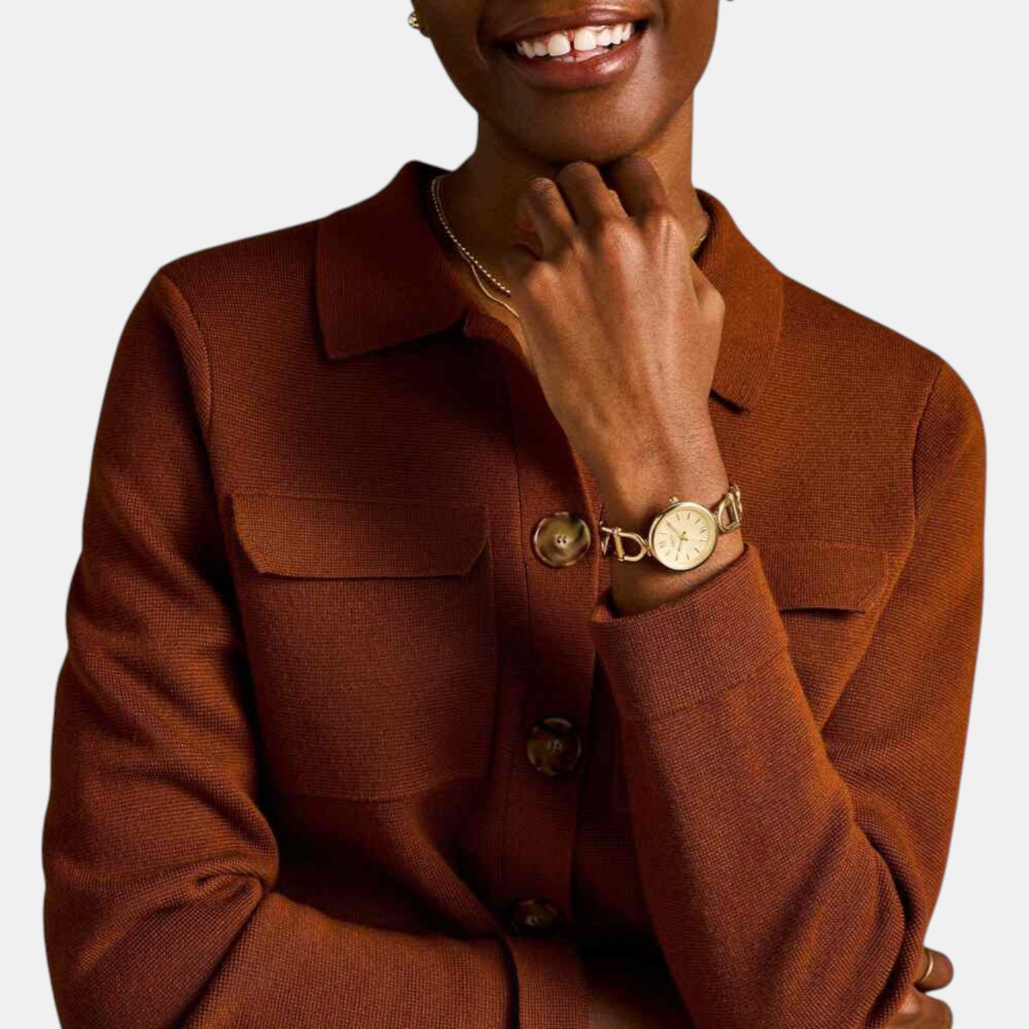 Women Quartz Gold Dial Analog Watch ES5375