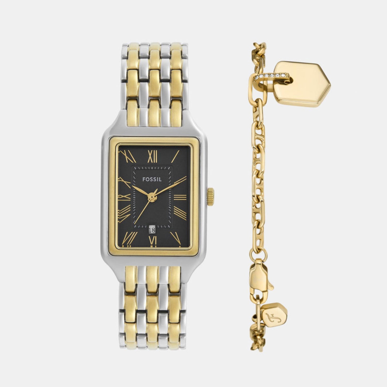 Raquel Women Quartz Grey Dial Analog Stainless Steel Watch ES5376SET