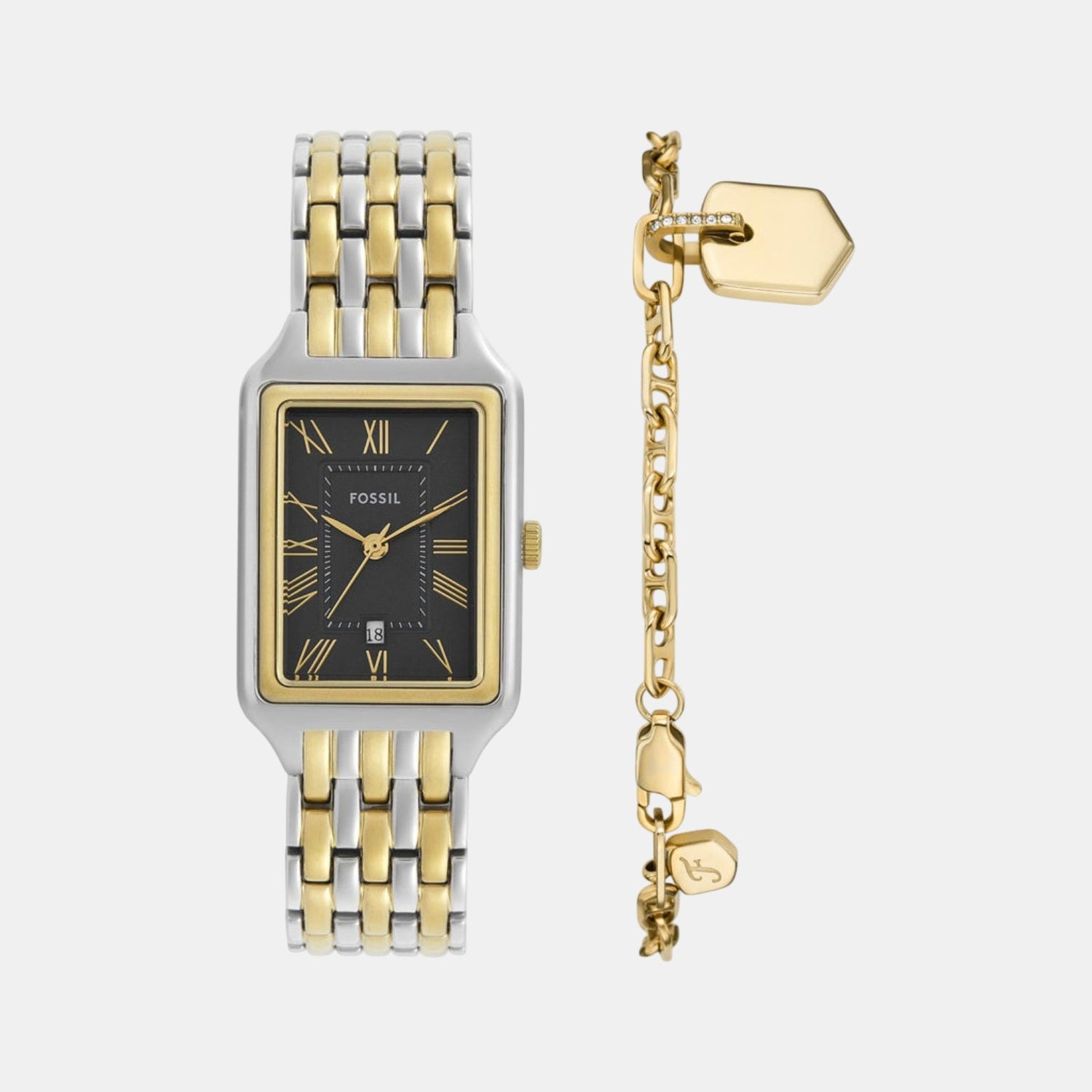 Raquel Women Quartz Grey Dial Analog Stainless Steel Watch ES5376SET