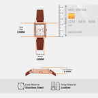 Raquel Women Quartz White Dial Analog Leather Watch ES5377SET