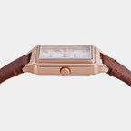 Raquel Women Quartz White Dial Analog Leather Watch ES5377SET