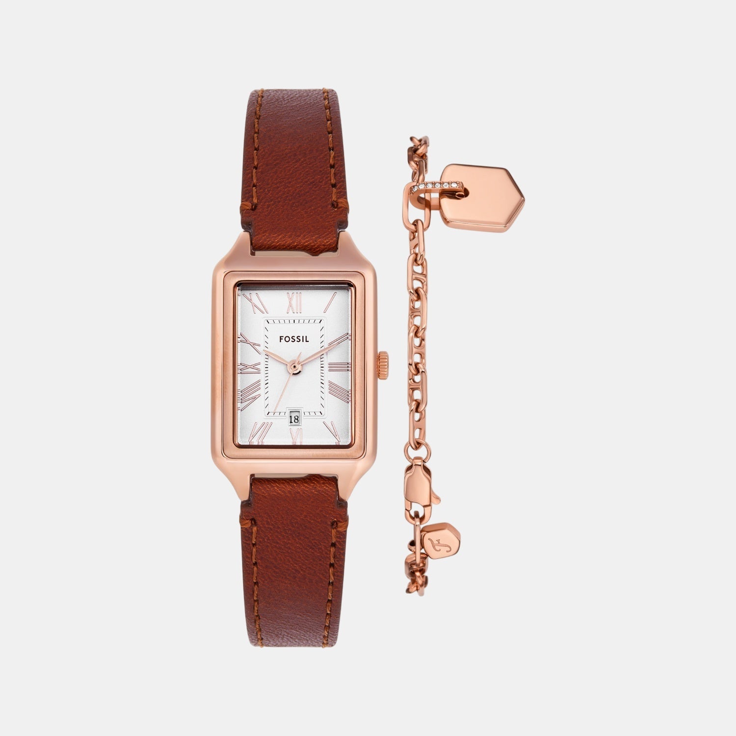 Raquel Women Quartz White Dial Analog Leather Watch ES5377SET