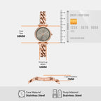 Carlie Women Quartz Grey Dial Analog Stainless Steel Watch ES5378SET