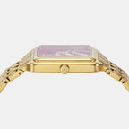 Raquel Women Quartz Red Dial Analog Stainless Steel Watch ES5379