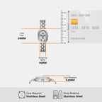 Sloan Women Quartz Silver Dial Analog Stainless Steel Watch ES5381