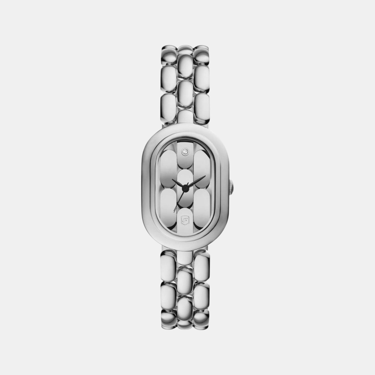 Sloan Women Quartz Silver Dial Analog Stainless Steel Watch ES5381