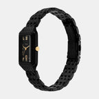 Raquel Women Quartz Black Dial Analog Stainless Steel Watch ES5385