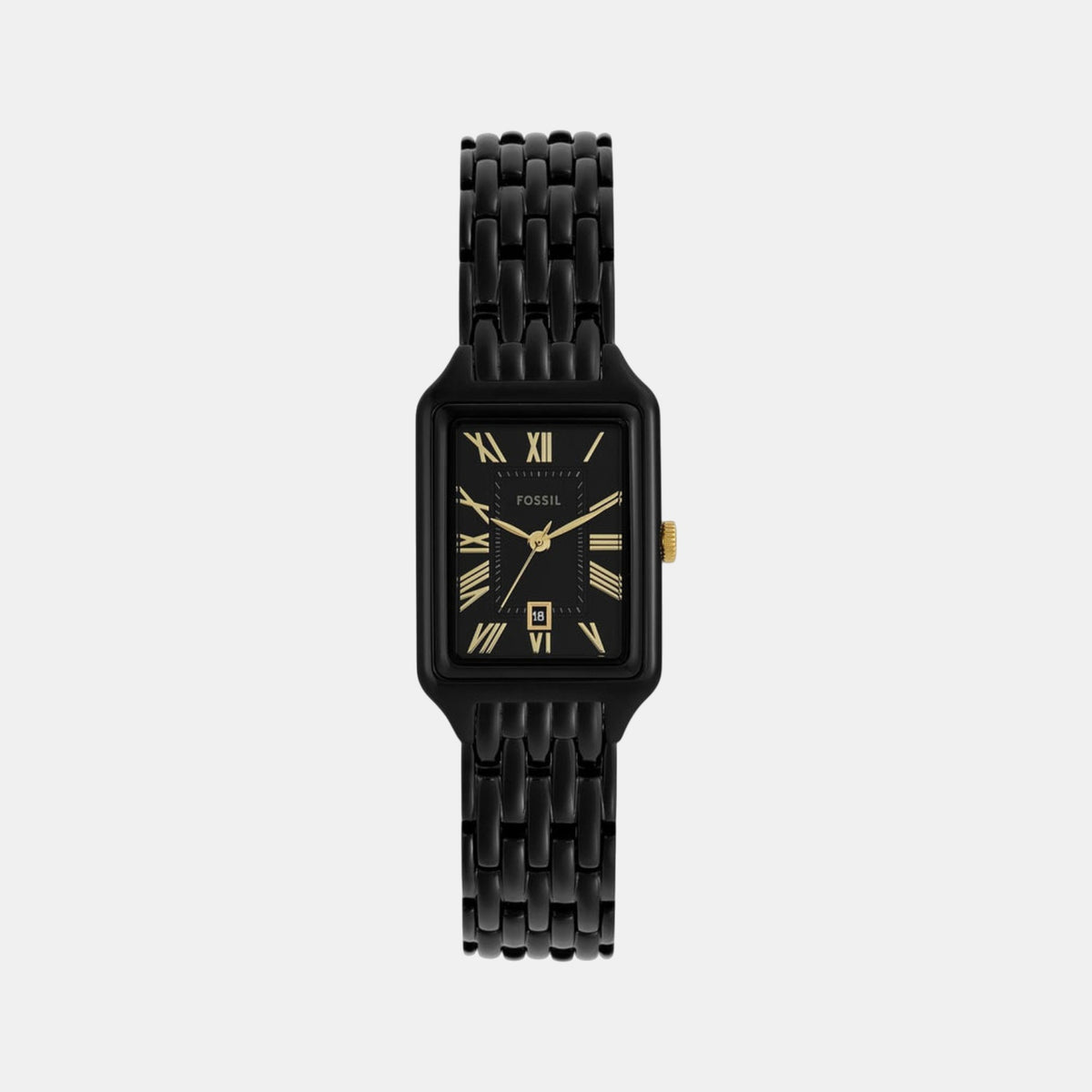 Raquel Women Quartz Black Dial Analog Stainless Steel Watch ES5385