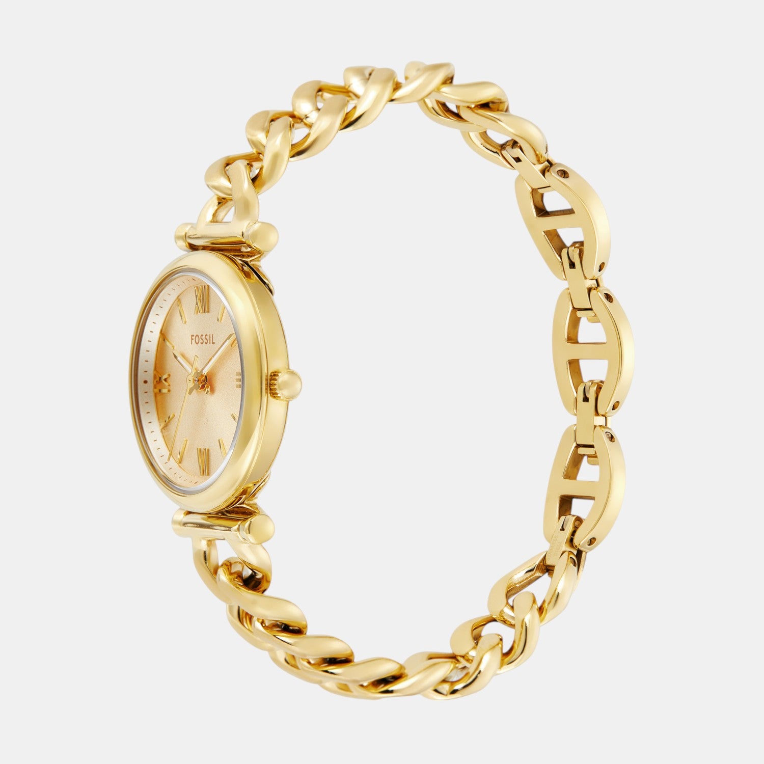 Carlie Women Quartz Gold Dial Analog Stainless Steel Watch ES5387SET