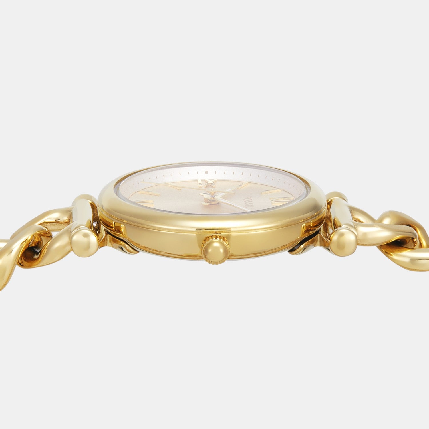 Carlie Women Quartz Gold Dial Analog Stainless Steel Watch ES5387SET