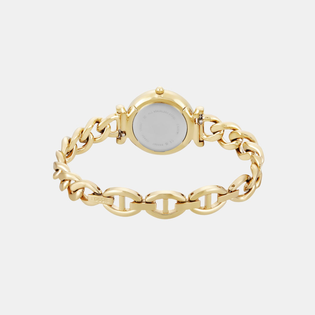 Carlie Women Quartz Gold Dial Analog Stainless Steel Watch ES5387SET