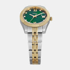 Scarlette Women Quartz Green Dial Analog Stainless Steel Watch ES5388