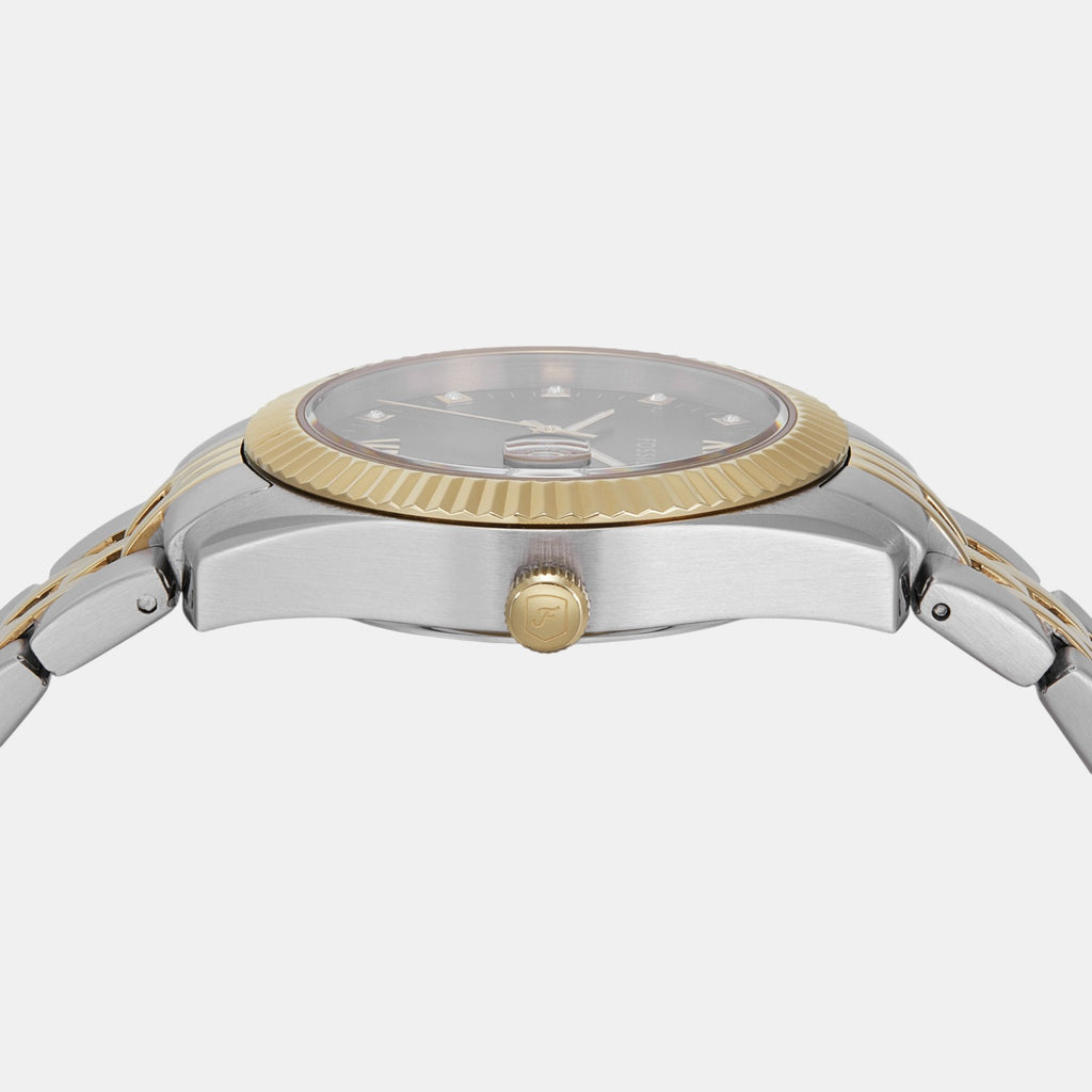 Scarlette Women Quartz Green Dial Analog Stainless Steel Watch ES5388