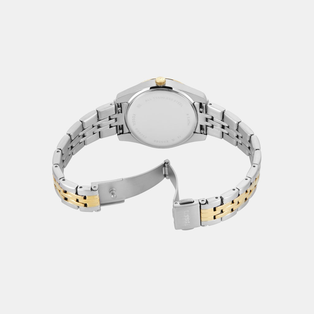 Scarlette Women Quartz Green Dial Analog Stainless Steel Watch ES5388