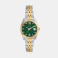 Scarlette Women Quartz Green Dial Analog Stainless Steel Watch ES5388