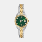 Scarlette Women Quartz Green Dial Analog Stainless Steel Watch ES5388