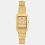 Raquel Women Quartz Gold Dial Analog Stainless Steel Watch ES5389