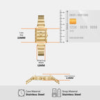 Raquel Women Quartz Gold Dial Analog Stainless Steel Watch ES5389