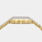 Raquel Women Quartz Gold Dial Analog Stainless Steel Watch ES5389