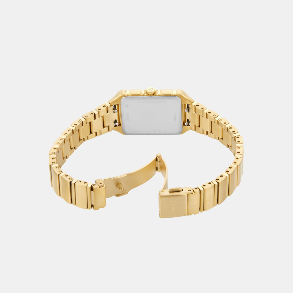 Raquel Women Quartz Gold Dial Analog Stainless Steel Watch ES5389